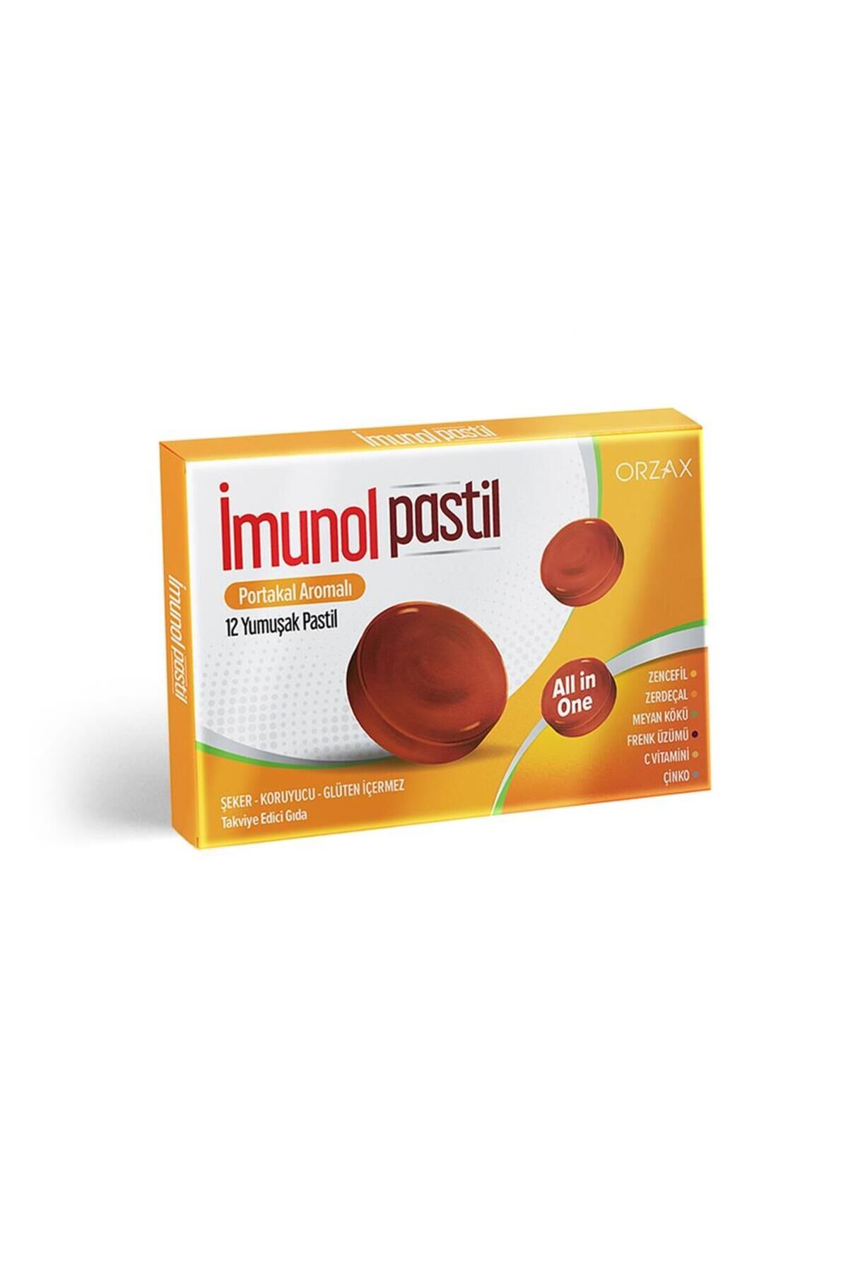 Orzax İmunol Pastil Portakal 12li