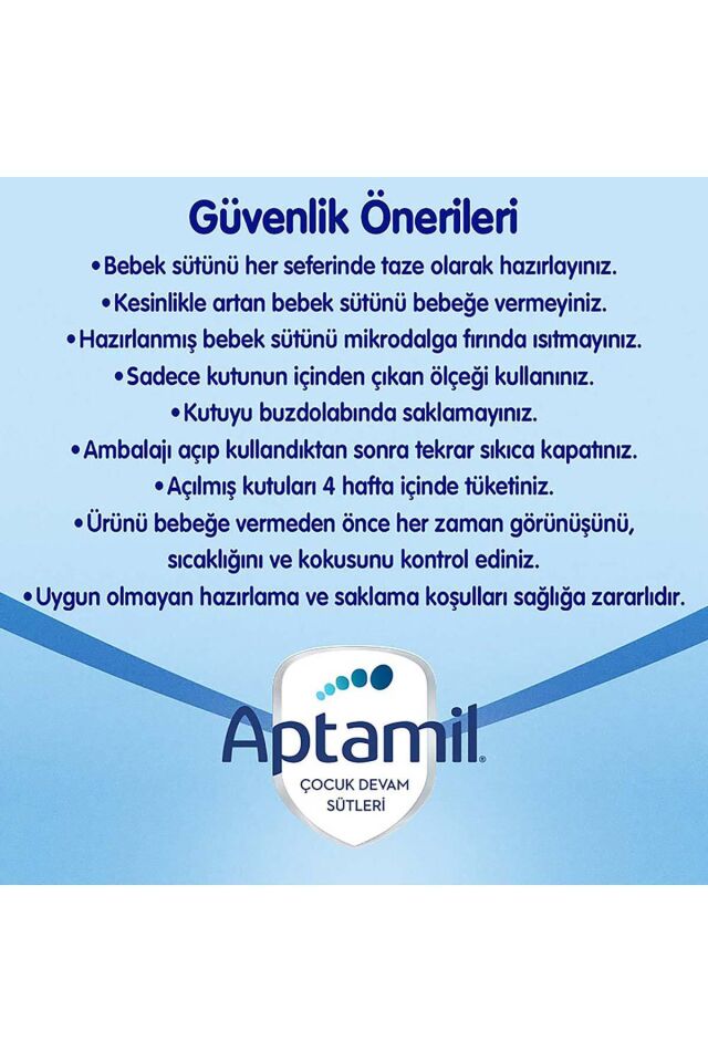 Aptamil 1 Bebek Sütü 350 G 0-6 Ay Akıllı Kutu