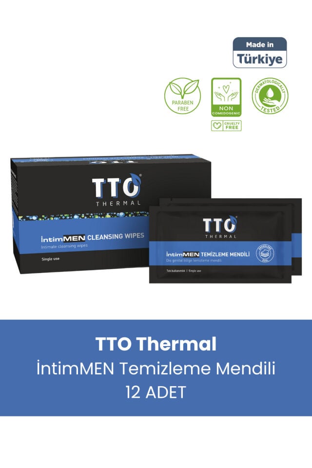 TTO Thermal Intimen Temizleme Mendili 12 Adet ( Kaşıntı, Koku, Mantar, )