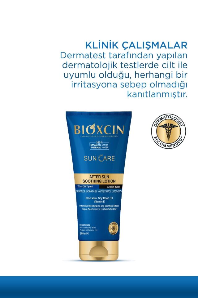 Bioxcin Sun Care Güneş Sonrası Krem 200 Ml - Yatıştırıcı Nemlendirici Koruyucu Aloe Vera Soya Yağı Vitamin E