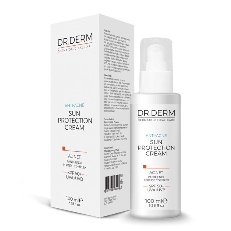 Dr. Derm Anti-Acne Akneye Yatkın Ciltler İçin Güneş Kremi SPF50+ 100 ml