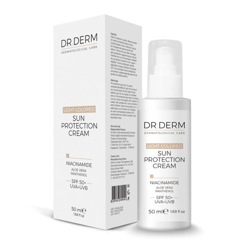 DR. DERM AÇIK RENK GÜNEŞ KREMİ 50 ML