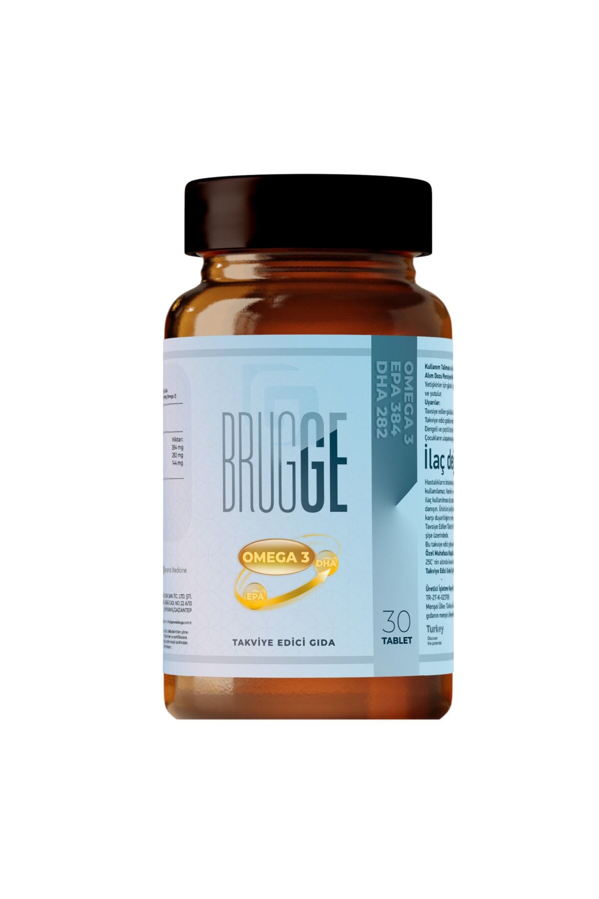 GENERAL DRUGS İLAÇ KOZMETİK VE GIDA SANAYİ Brugge Omega 3 1200 Mg 30 Kapsül