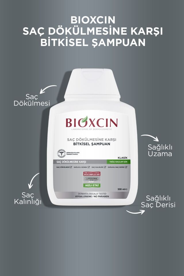 Bioxcin Genesis Yağlı Saçlar Için Şampuan 3x300 ml Klasik