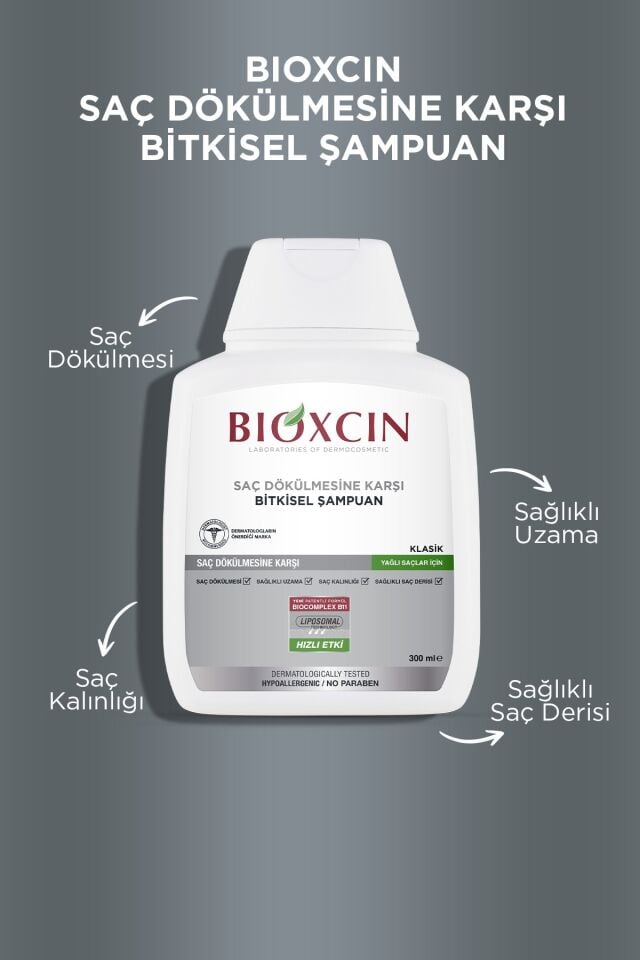 Bioxcin Genesis Yağlı Saçlar Için Şampuan 3x300 ml Klasik