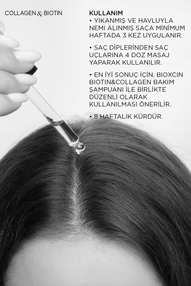 Bioxcin Collagen & Biotin Ekstra Hacim Serumu 100 Ml - Kolajen Biotin İnce Seyrek Saçlar