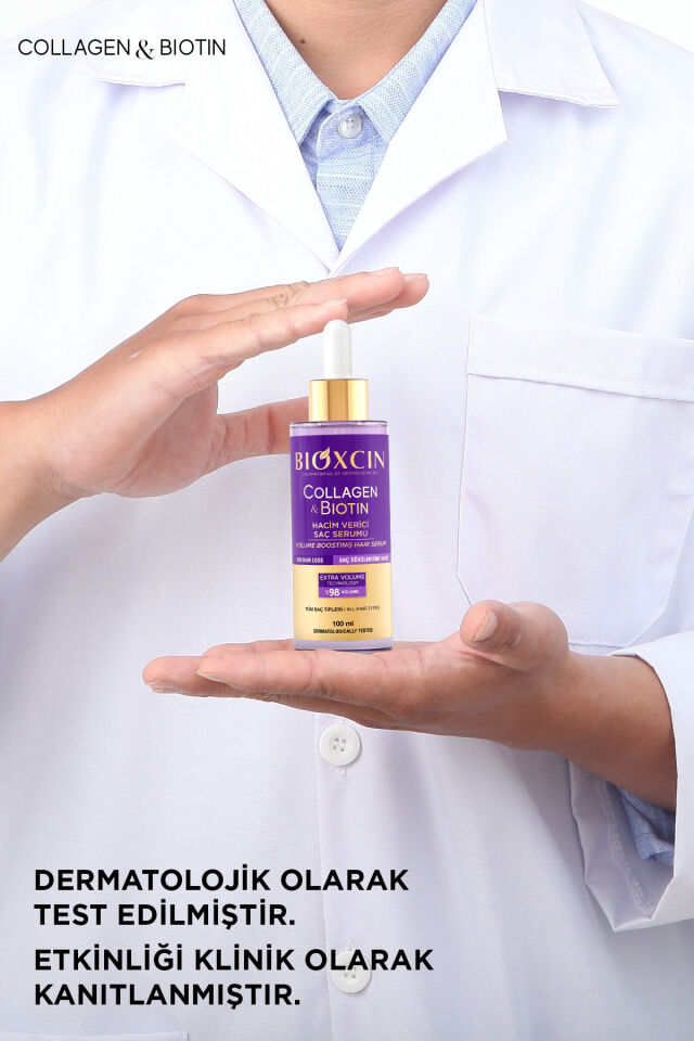 Bioxcin Collagen & Biotin Ekstra Hacim Serumu 100 Ml - Kolajen Biotin İnce Seyrek Saçlar