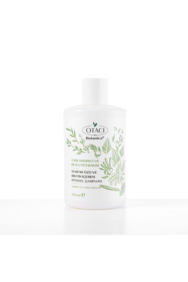 Otacı Botanics + Canlandırıcı & Besleyici Bakım - 10 Bitki Özü ve Biotin İçeren Bitkisel Şampuan