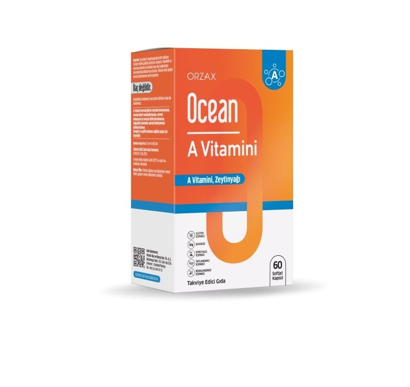 Ocean Orzax Ocean Vitamin A 60 Kapsül
