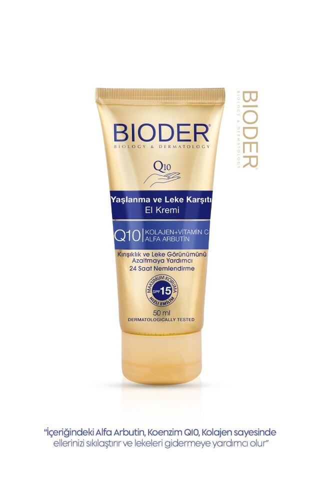 Bioder Yaşlanma Karşıtı Leke ve El Kremi 50 ml