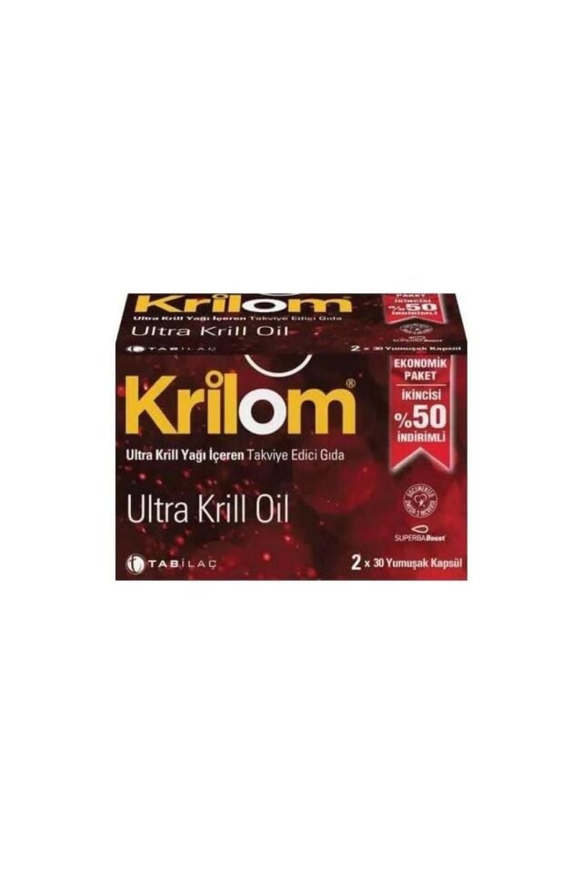 Tab İlaç Krilom Ultra Krill Oil 30 Kapsül 2.si %50