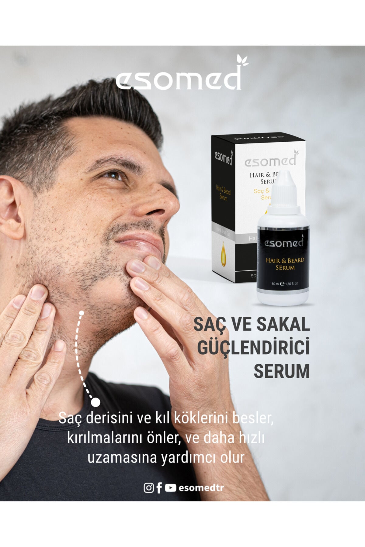 Esomed Saç Dökülmesine Karşı Saç Ve Kıl Uzatıcı Bitkisel Saç Serumu