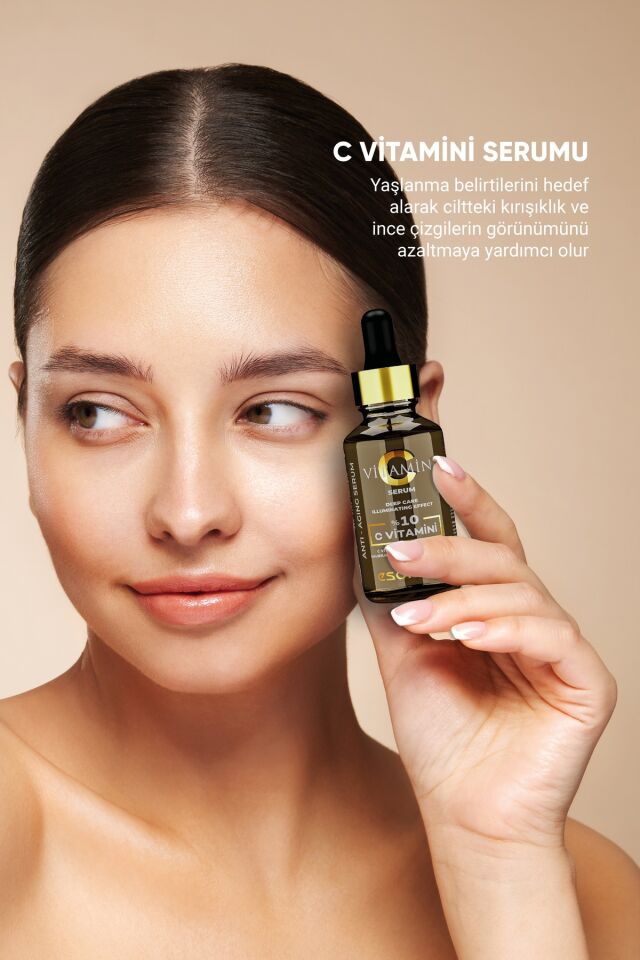 Esomed Kırışıklık Karşıtı C Vitamini Serum C VİT %10, SQUALENE, E VİT, SALİSİLİK ASİT, FERULİK ASİT %0,50