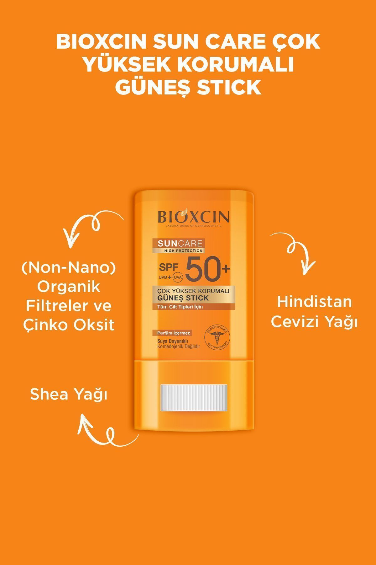 Bioxcin Sun Care Stick SPF 50 Hassas Bölgeler İçin Yüksek Korumalı Güneş Kremi