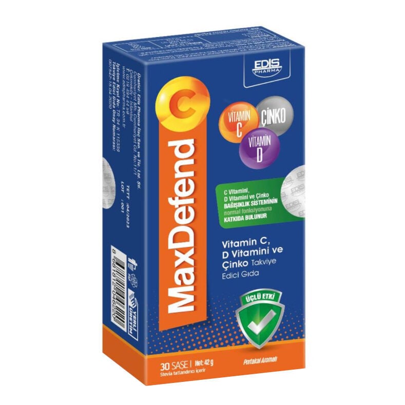 Edis Pharma MaxDefend Takviye Edici Gıda 30 Saşe